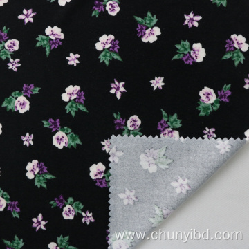 Small Beautiful Flower Pattern Suitable For Summer T-shirt/dress Printed Two Side Peach Single Jersey Fabric